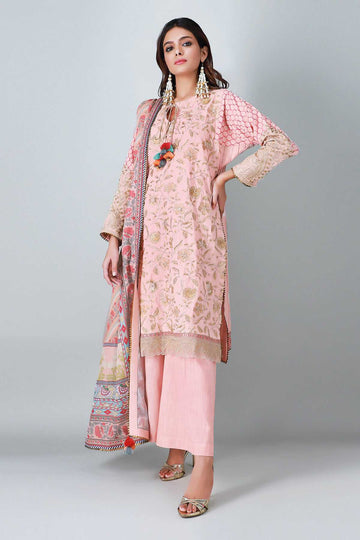 Khaadi Bch20409 Pink Winter Collection 2020